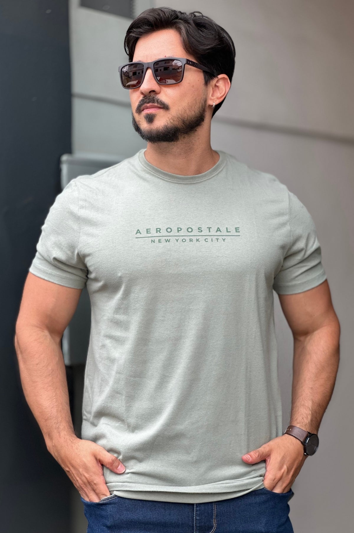 Camiseta Verde Aeropostale