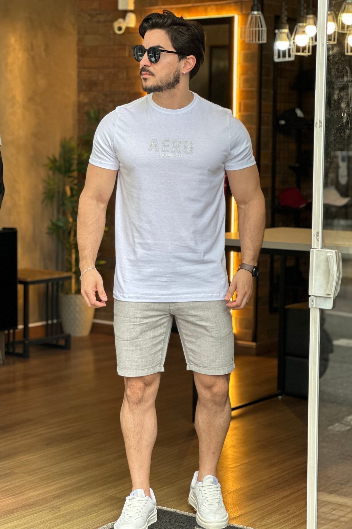Camiseta Branca Aeropostale