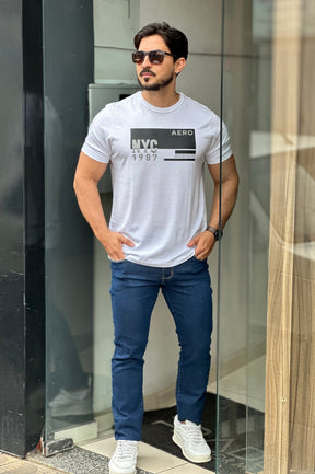 Camiseta Branca Aeropostale