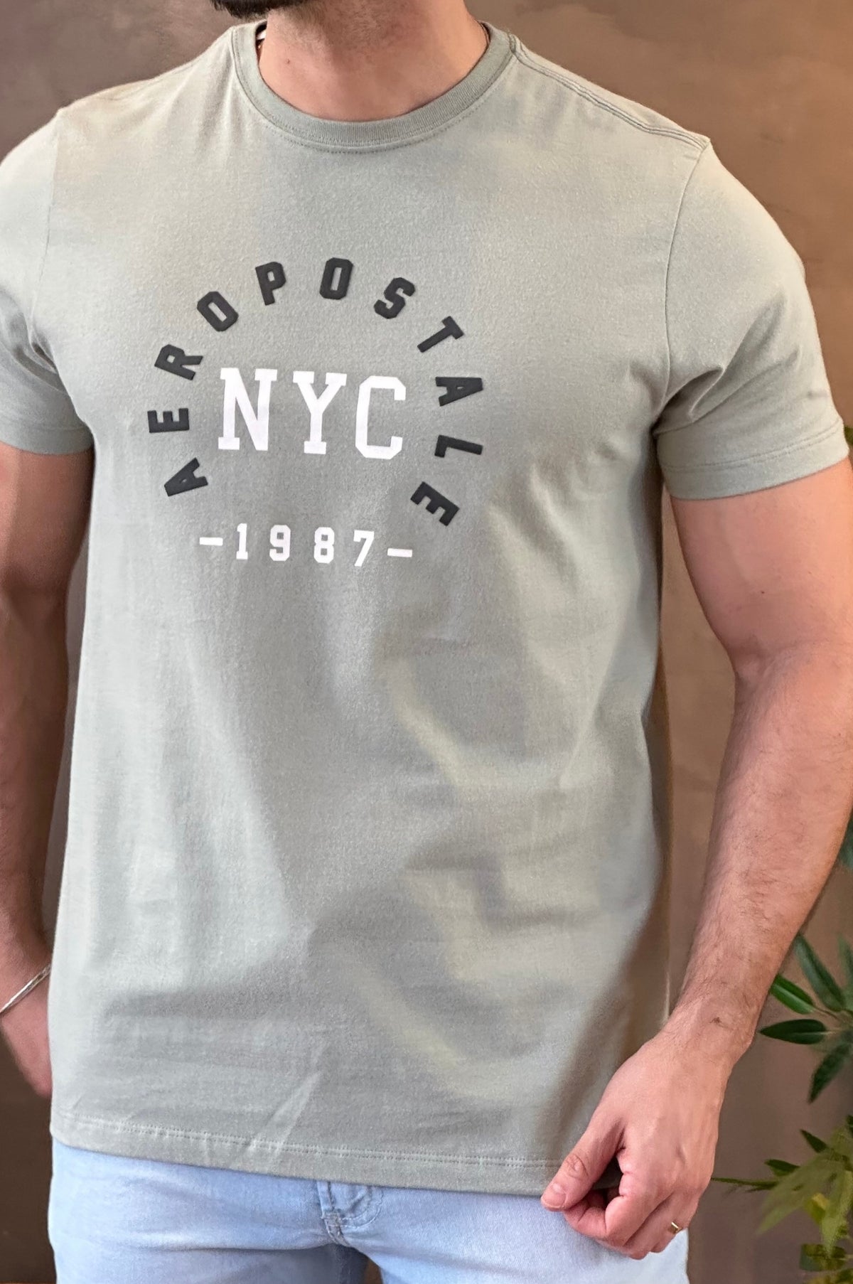 Camiseta Verde Claro Aeropostale