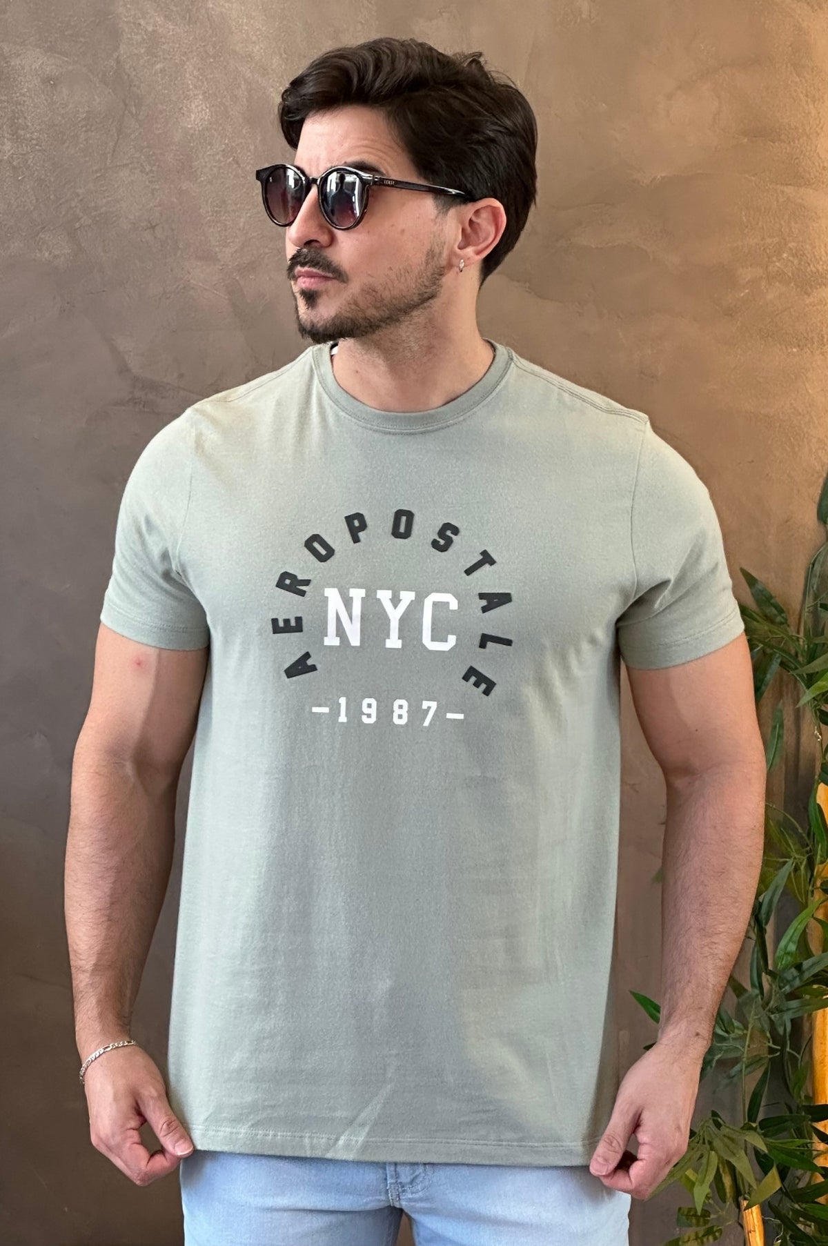 Camiseta Verde Claro Aeropostale