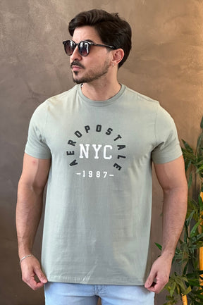 Camiseta Verde Claro Aeropostale