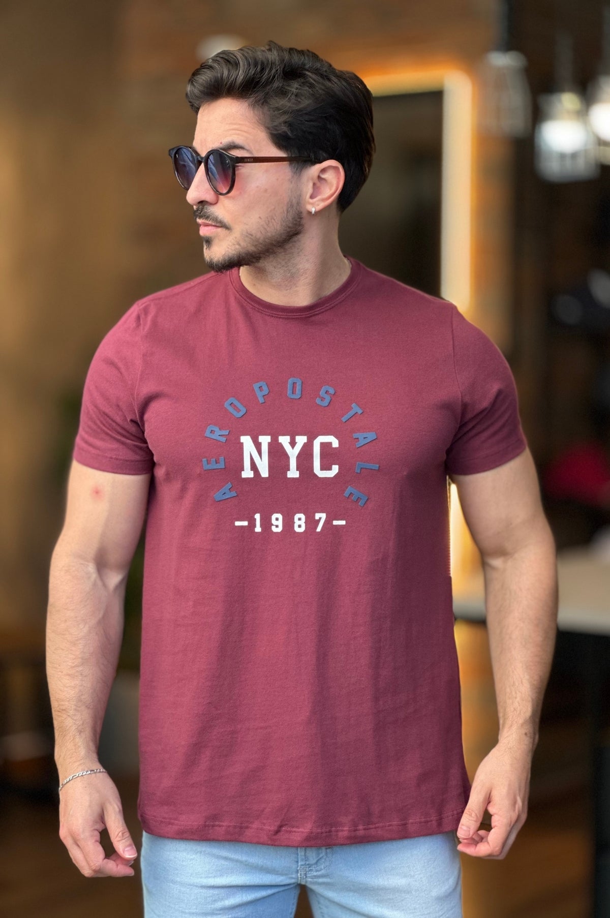 Camiseta Vinho Aeropostale