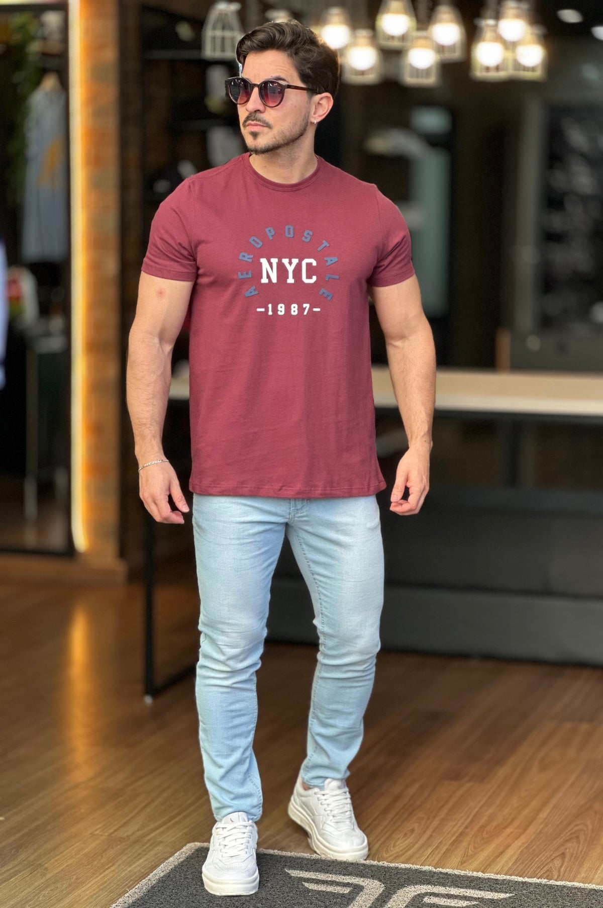 Camiseta Vinho Aeropostale