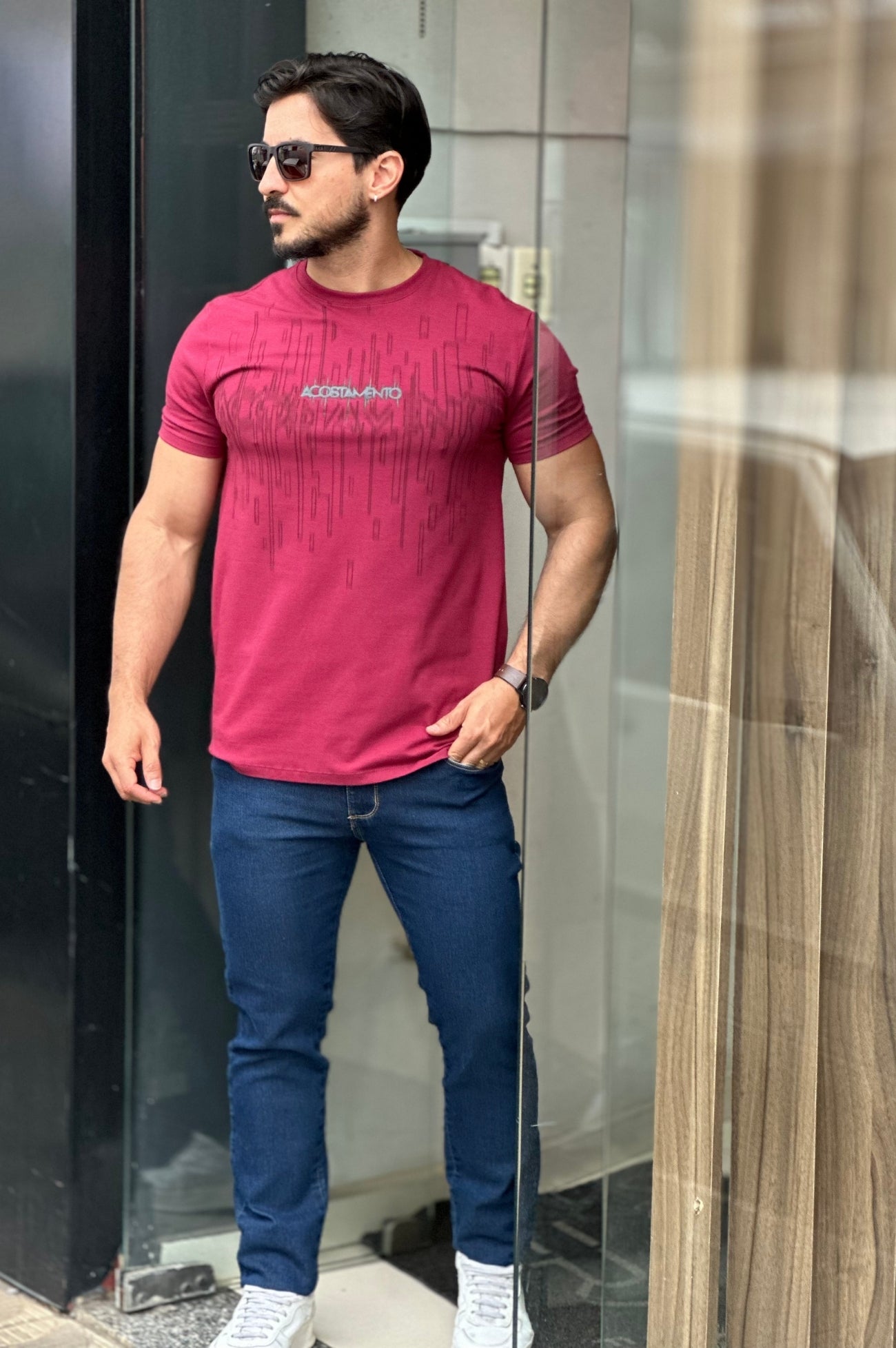 Camiseta Vinho Acostamento