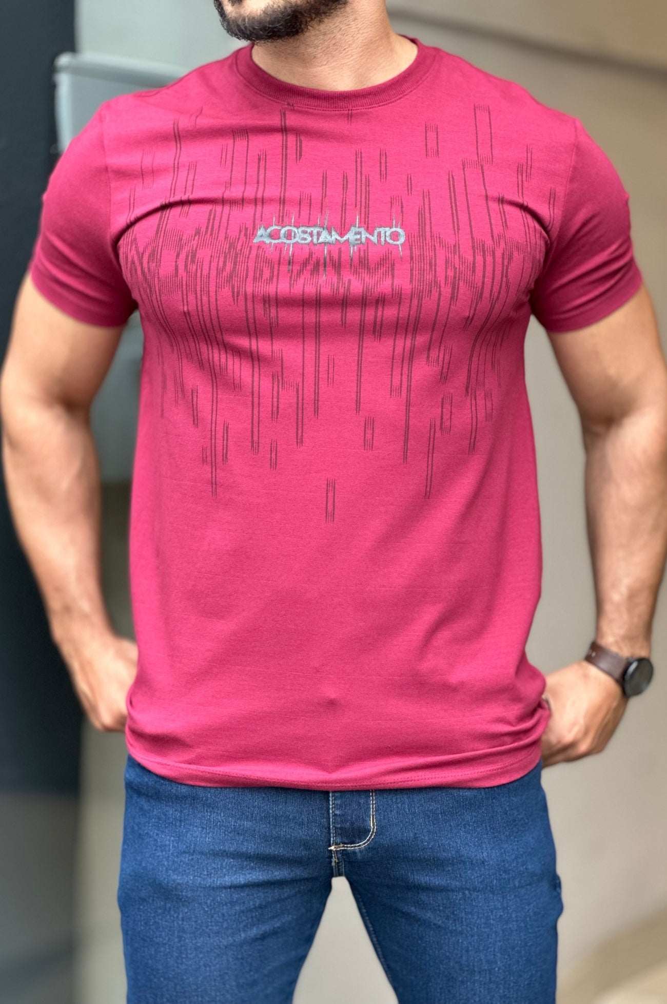 Camiseta Vinho Acostamento