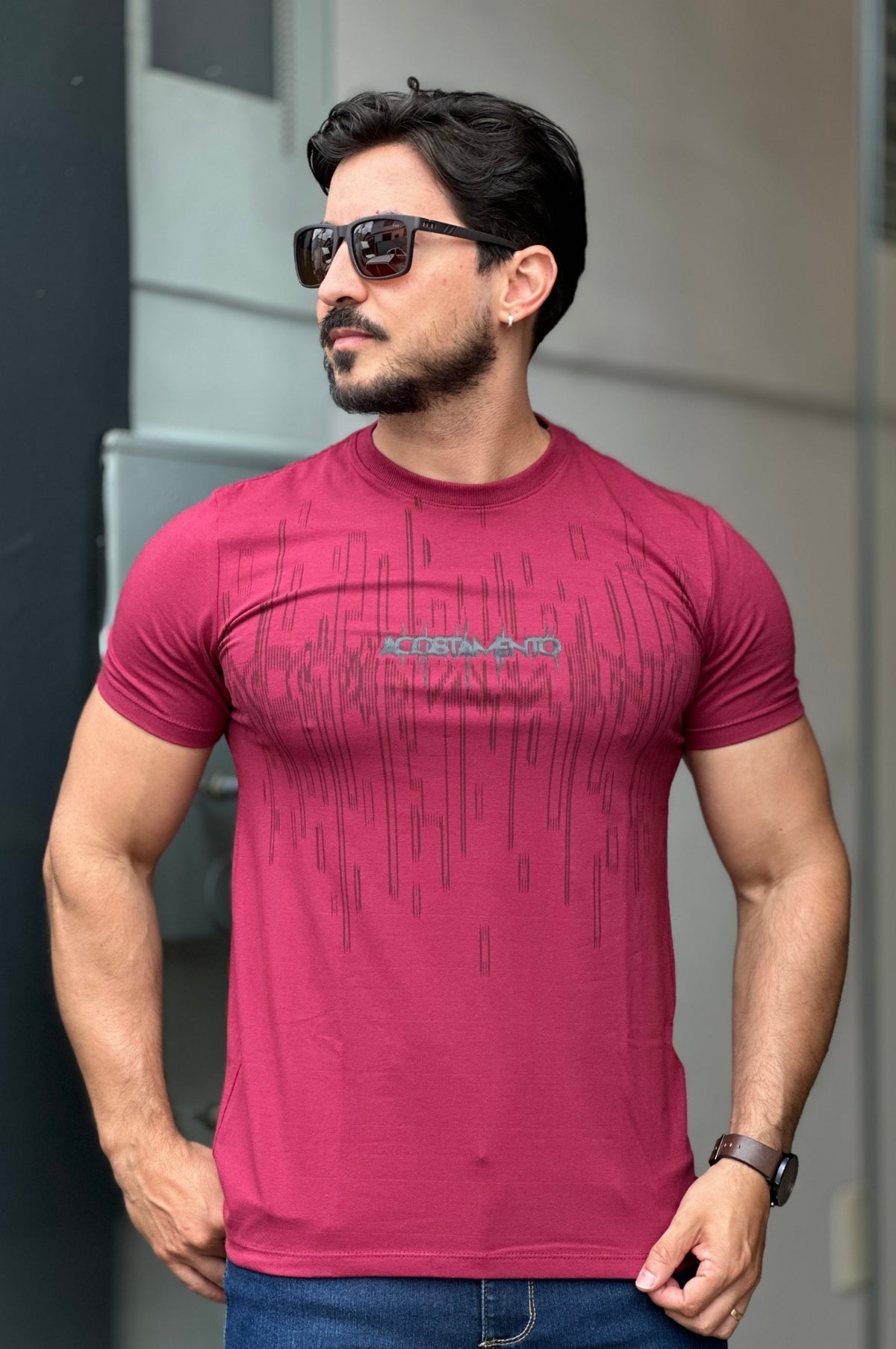 Camiseta Vinho Acostamento