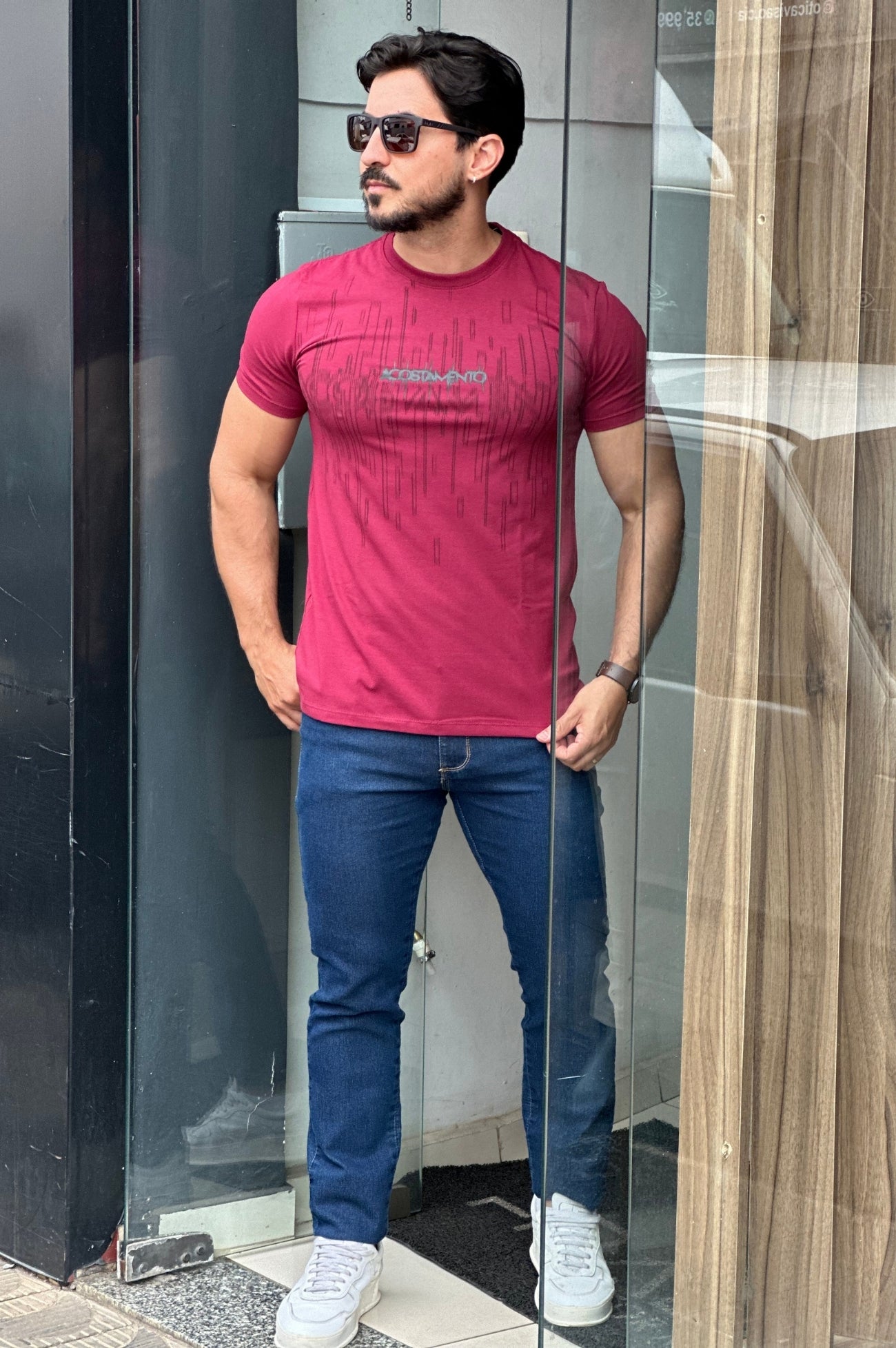 Camiseta Vinho Acostamento