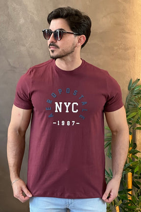 Camiseta Vinho Aeropostale