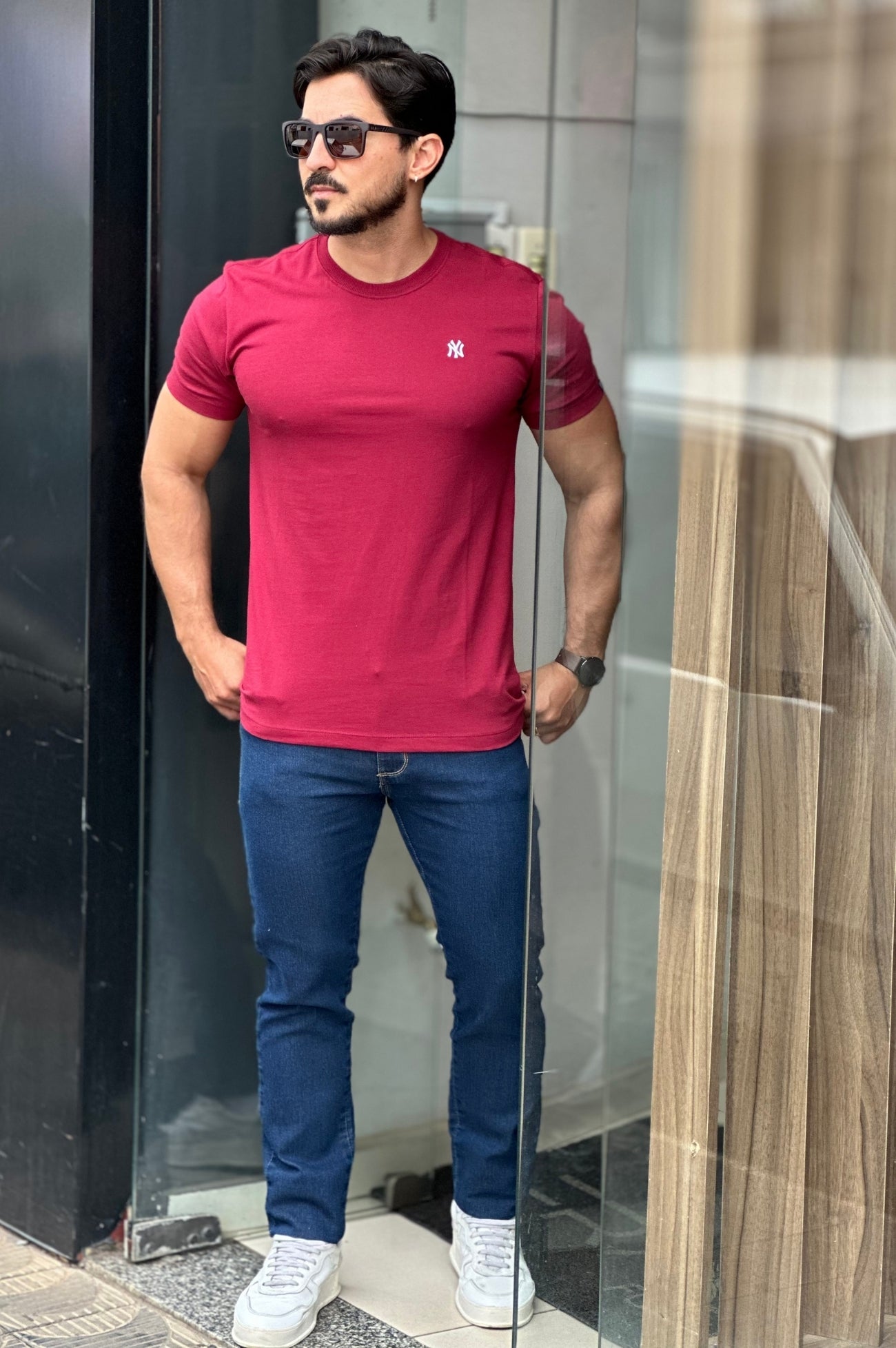 Camiseta Vinho New Era