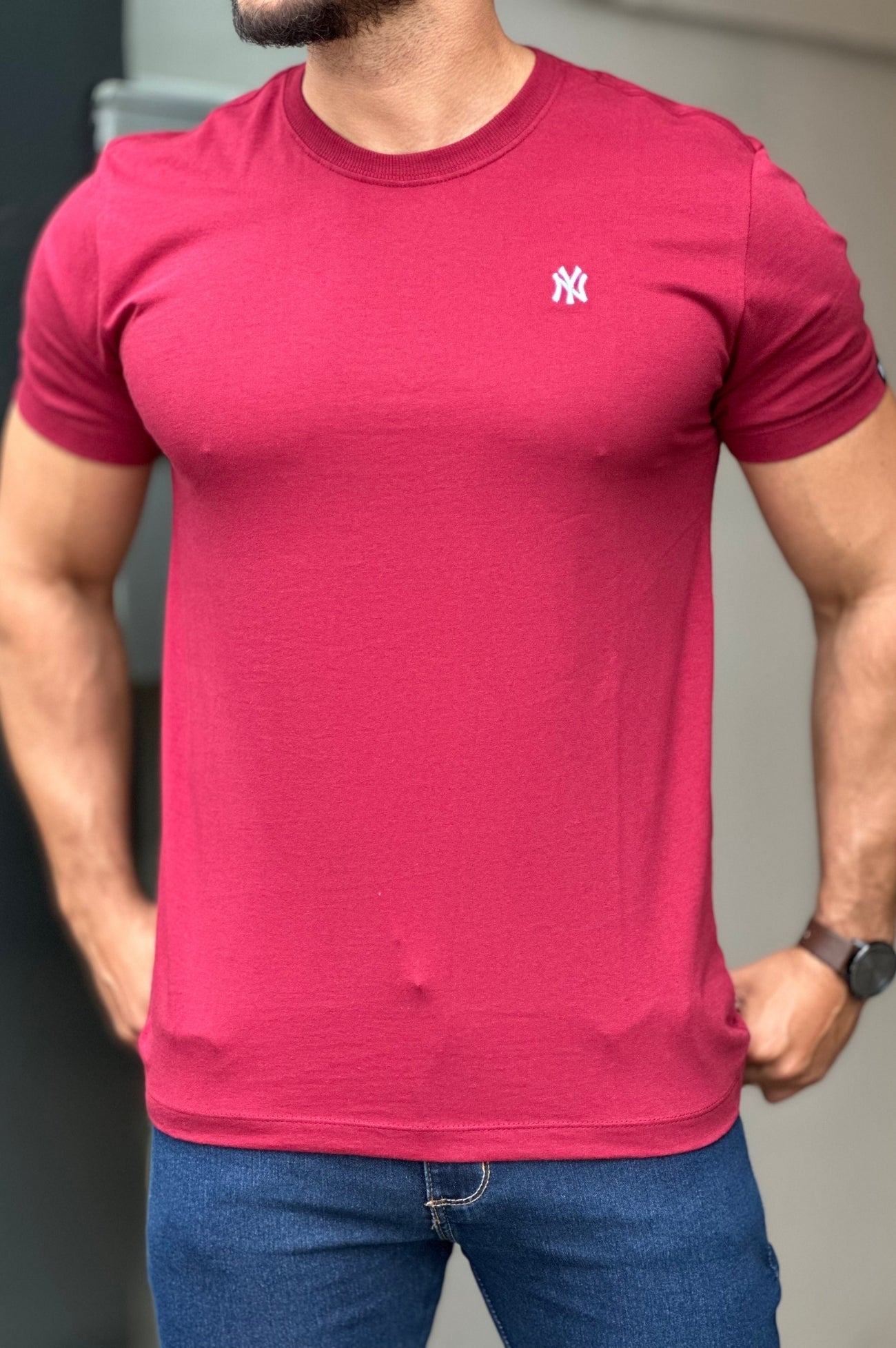 Camiseta Vinho New Era