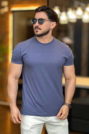 Camiseta Micro Azul Marinho