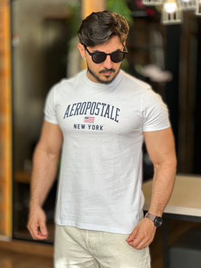 Camiseta branca aeropostale