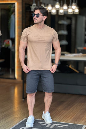 Camiseta Bege Acostamento