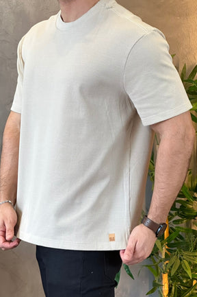 Camiseta Oversized Bege Eleven