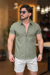 Camisa Verde Manga Curta King&Joe