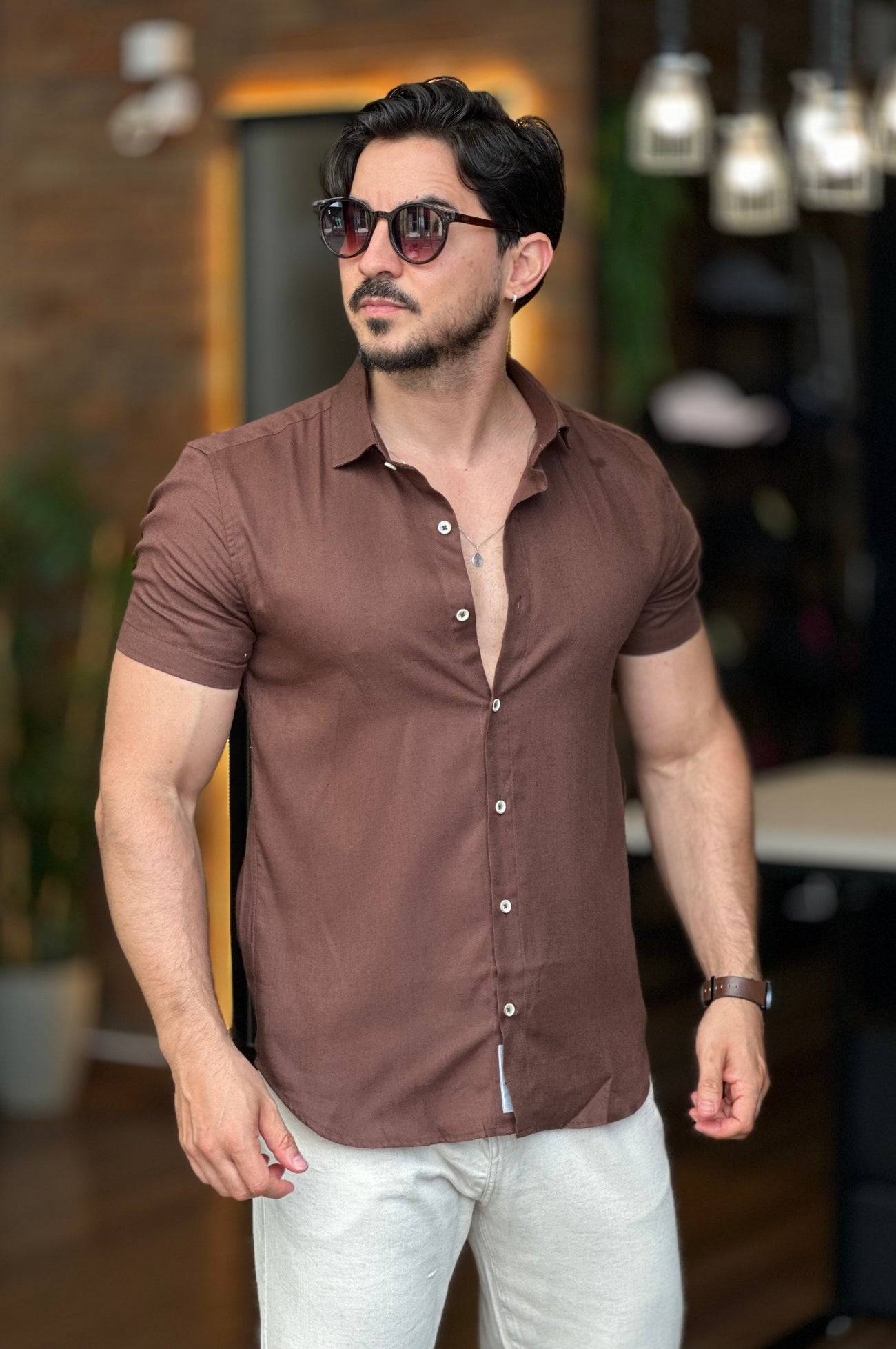 Camisa Marrom Oxing