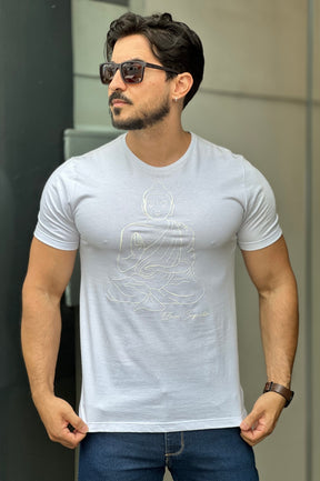Camiseta Branca Budismo Eleven