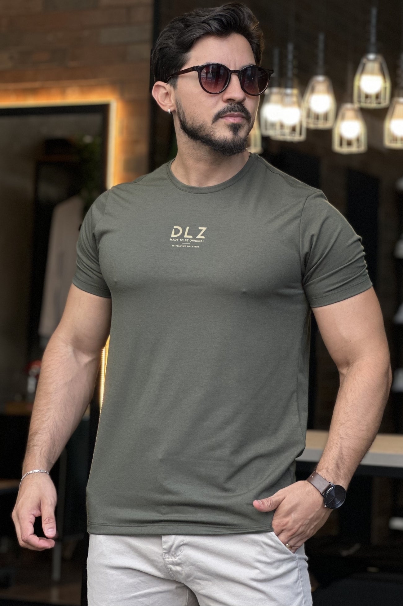Camiseta Verde com Elastano DLZ