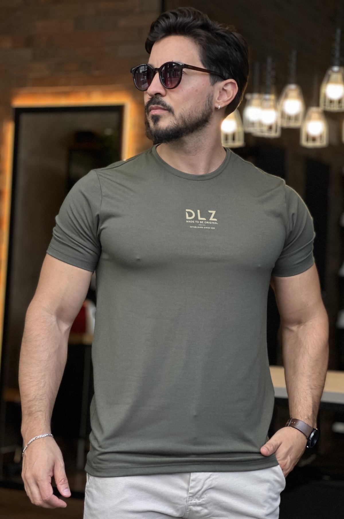Camiseta Verde com Elastano DLZ