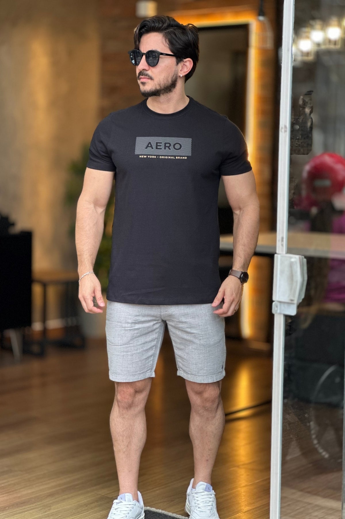 Camiseta Preta Aeropostale