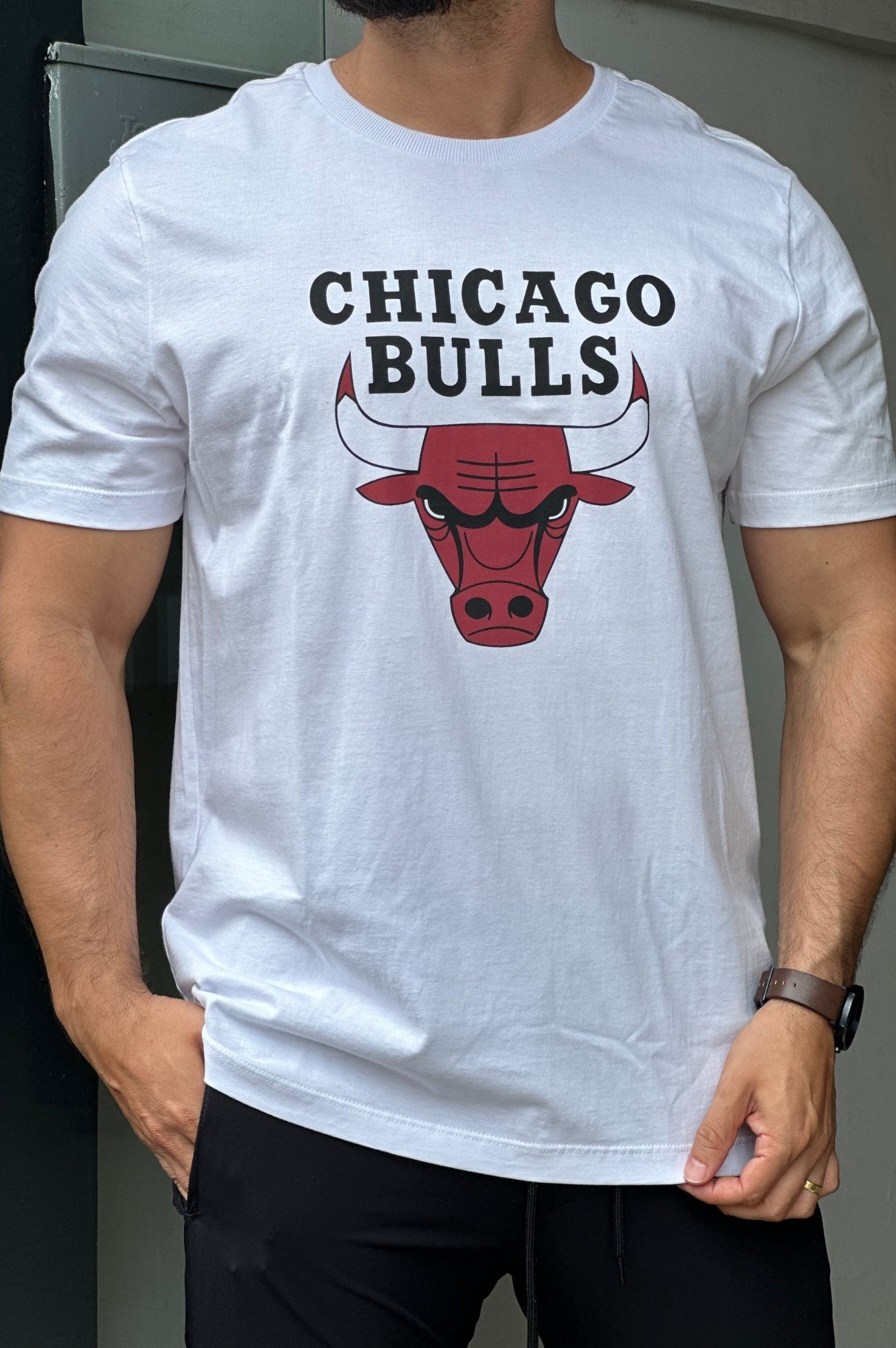 Camiseta Branca Chicago Bulls New Era