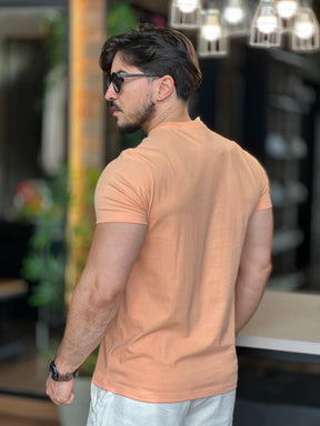 Camiseta laranja Aeropostale