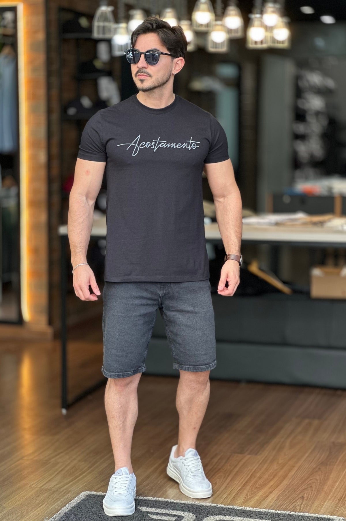 Camiseta Preta Acostamento