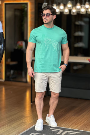 Camiseta Verde Lobo Acostamento