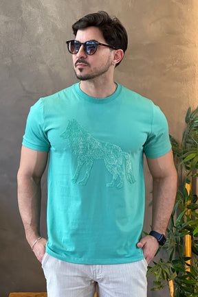 Camiseta Verde Lobo Acostamento