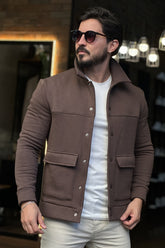 Jaqueta Overshirt Marrom DLZ