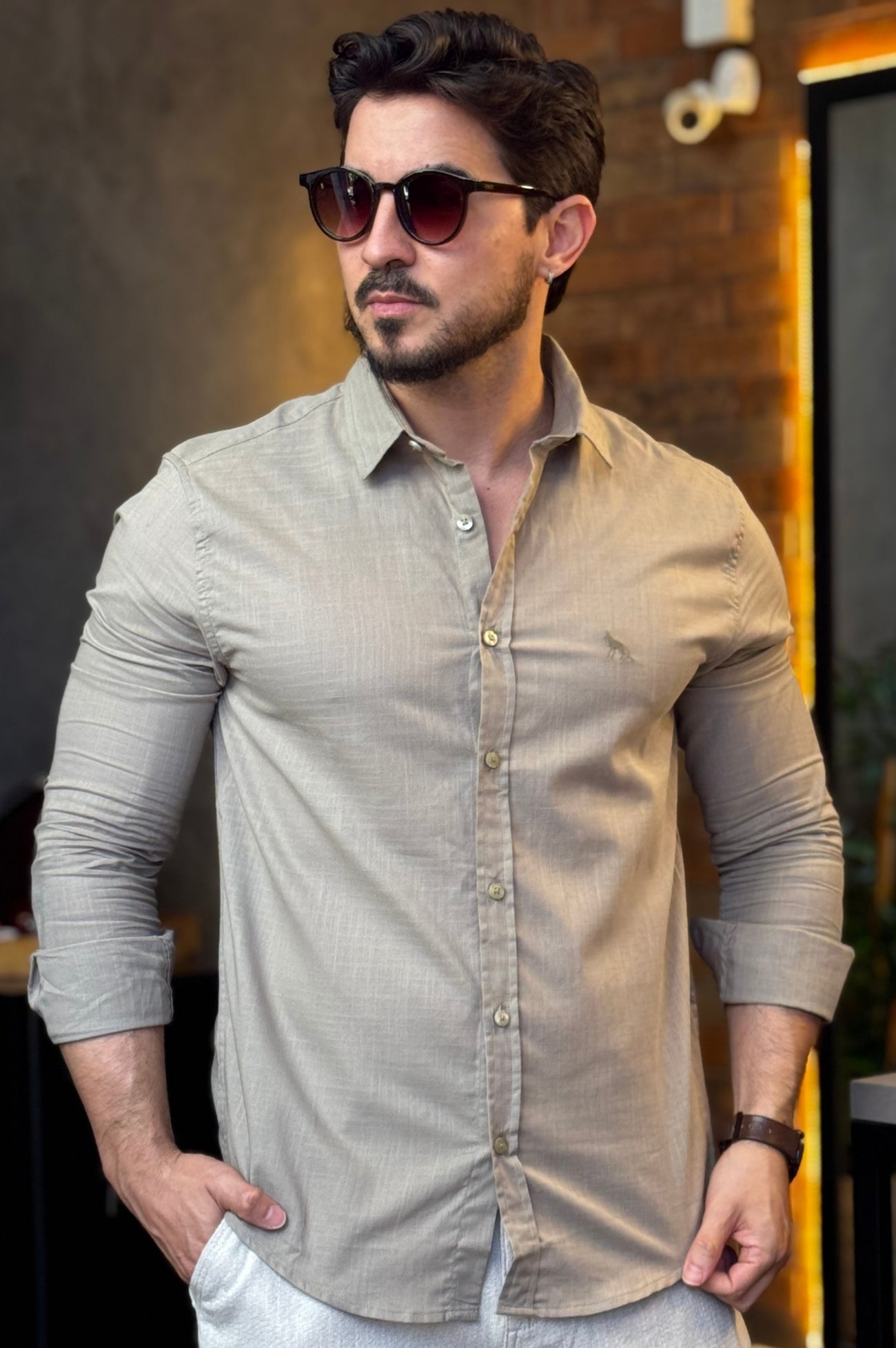Camisa Linho Acostamento