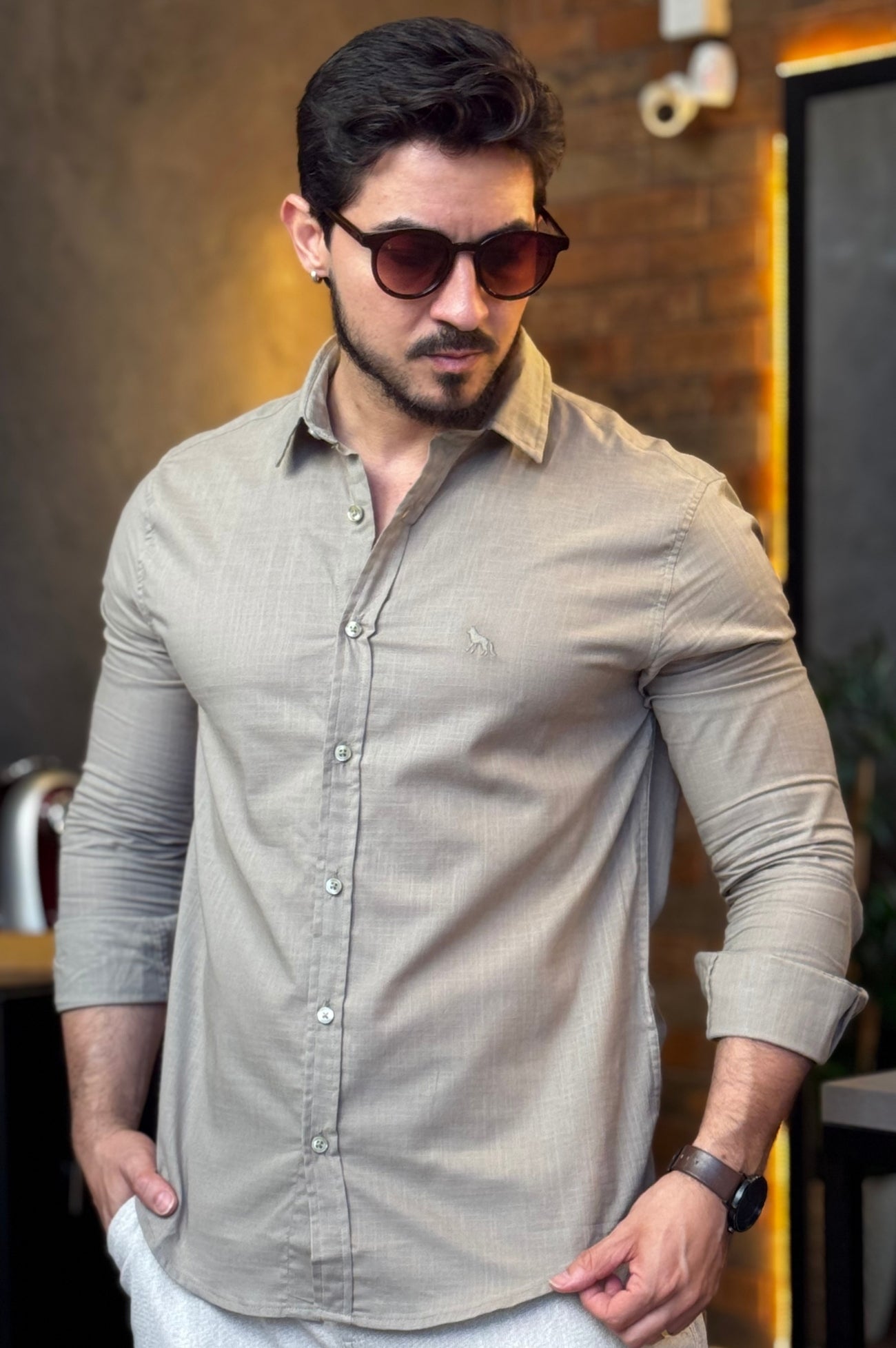 Camisa Linho Acostamento