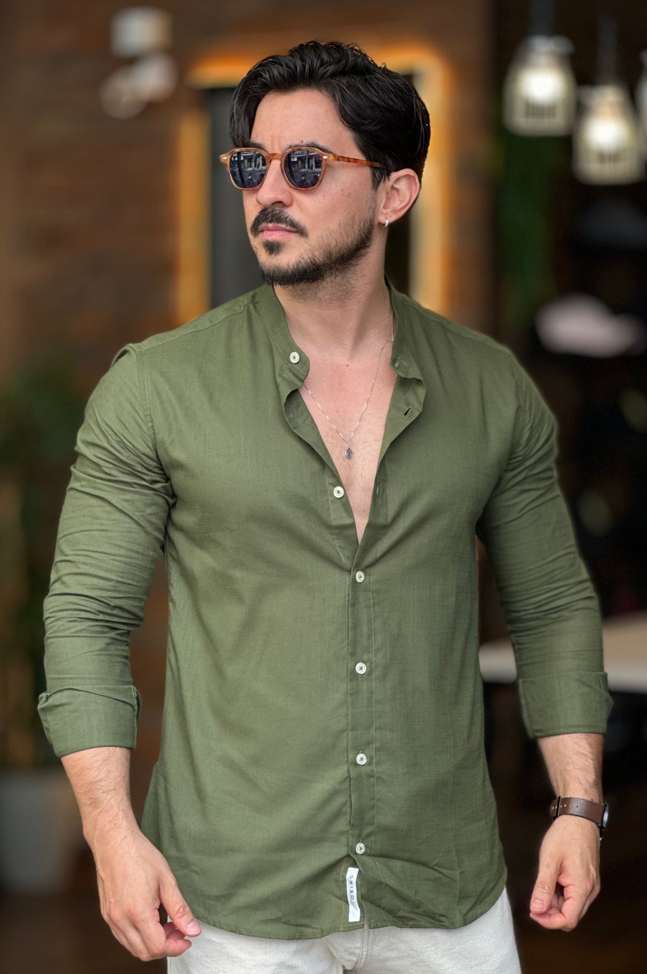 Camisa Gola Padre Oxing