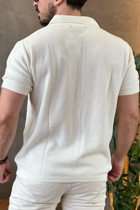 Camisa Texturizada Bege King&Joe
