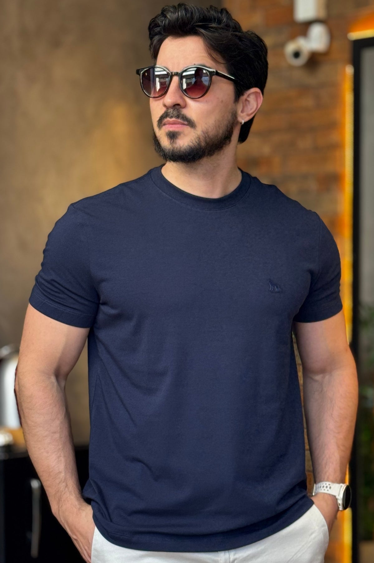Camiseta Algodão com Elastano Acostamento