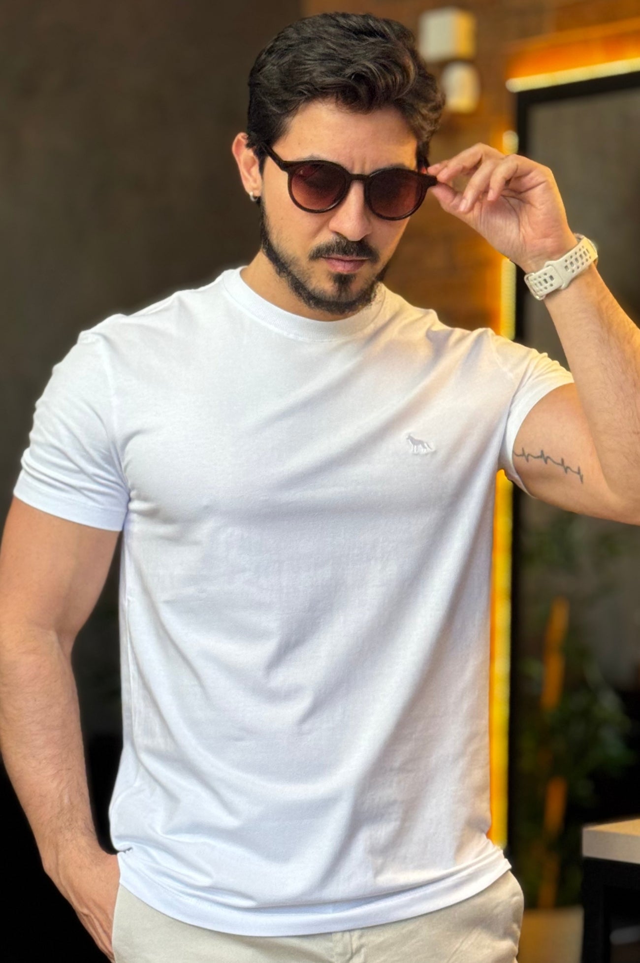 Camiseta Algodão com Elastano Acostamento