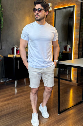 Camiseta Algodão com Elastano Acostamento