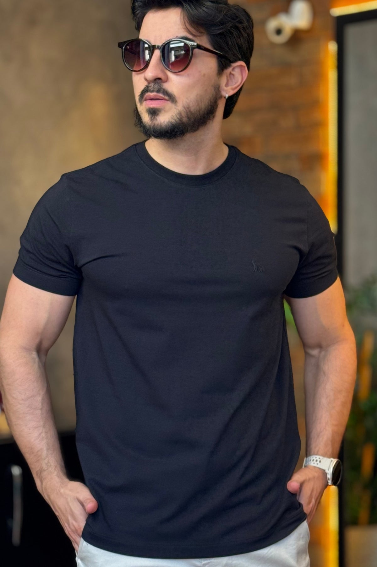 Camiseta Algodão com Elastano Acostamento
