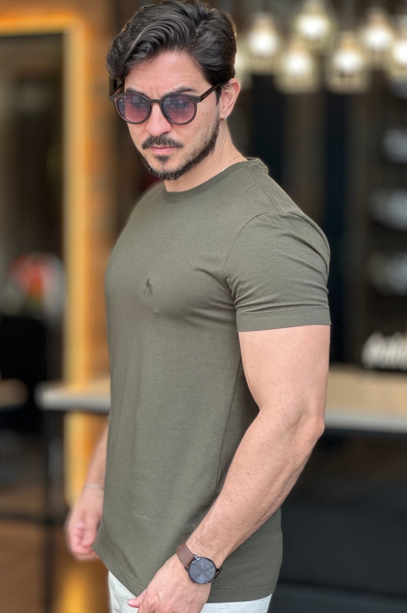 Camiseta Algodão com Elastano Acostamento