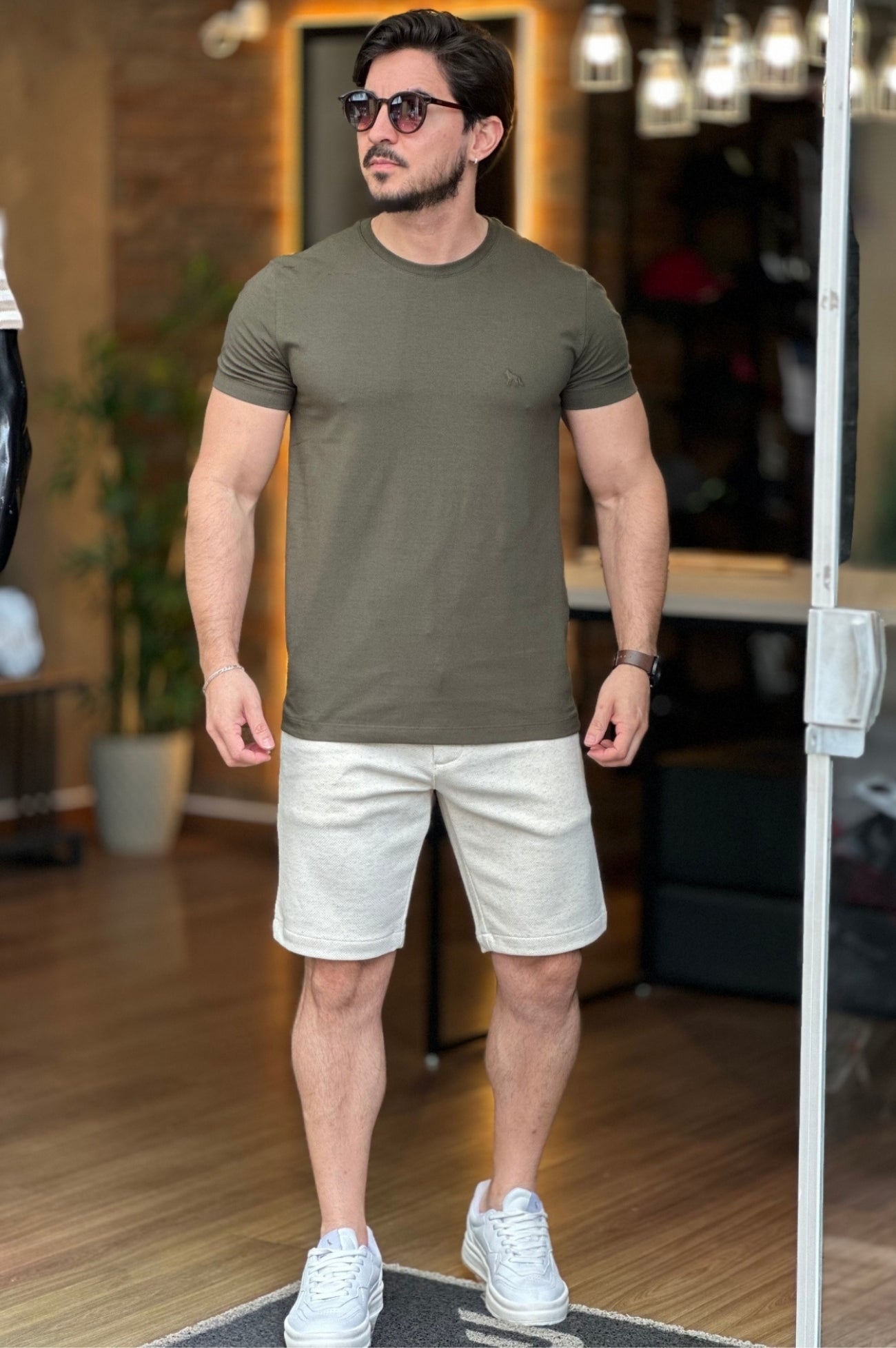 Camiseta Algodão com Elastano Acostamento