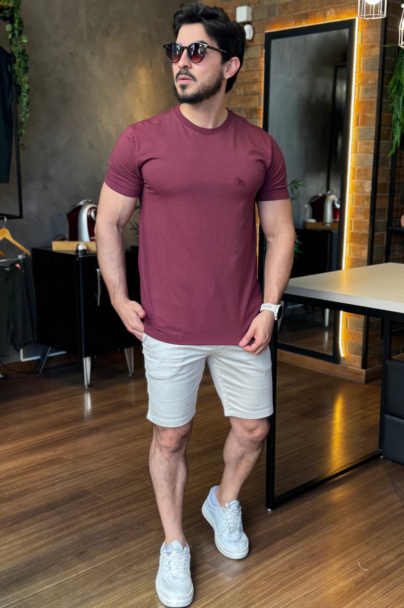 Camiseta Algodão com Elastano Acostamento