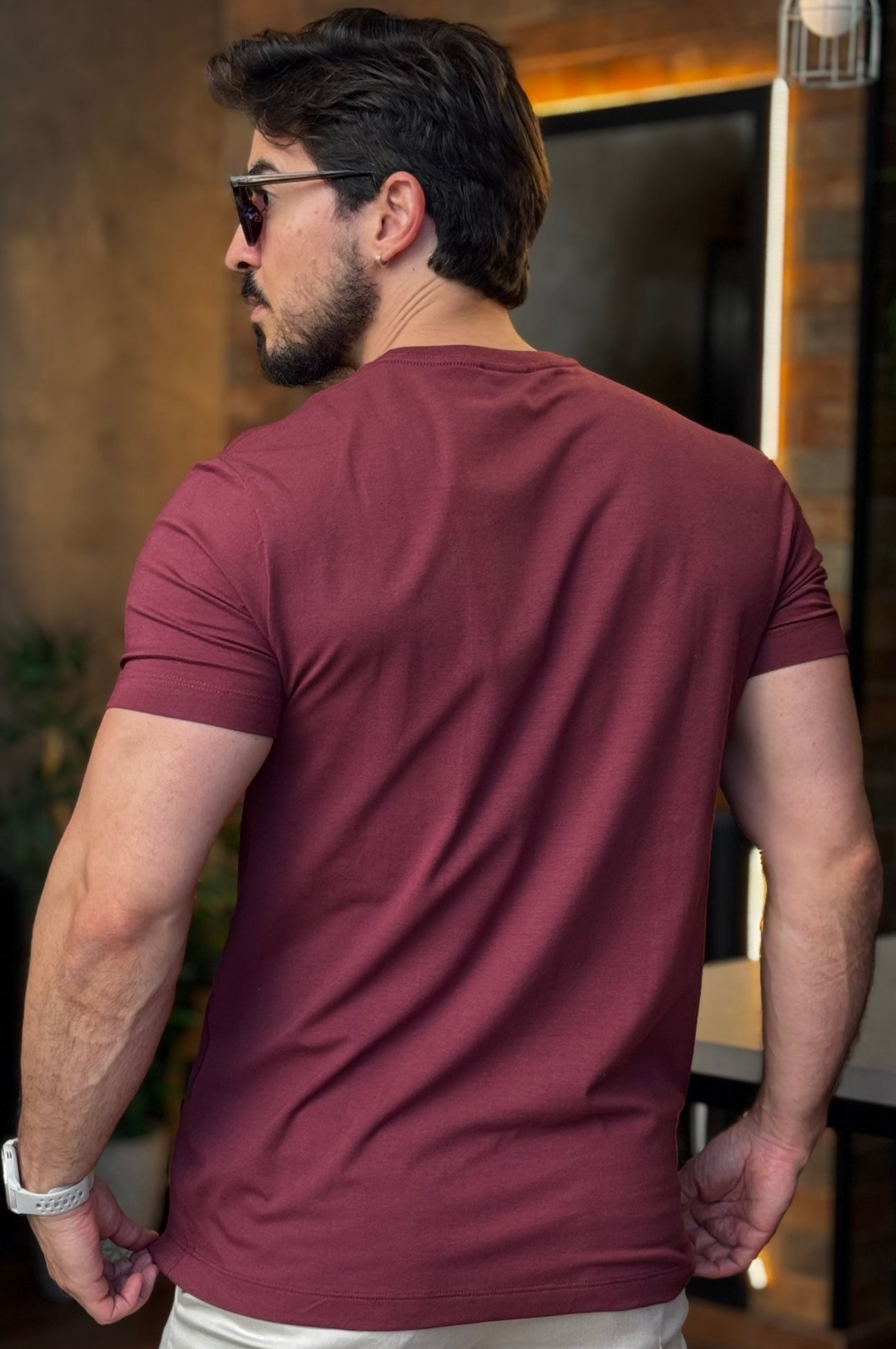 Camiseta Algodão com Elastano Acostamento