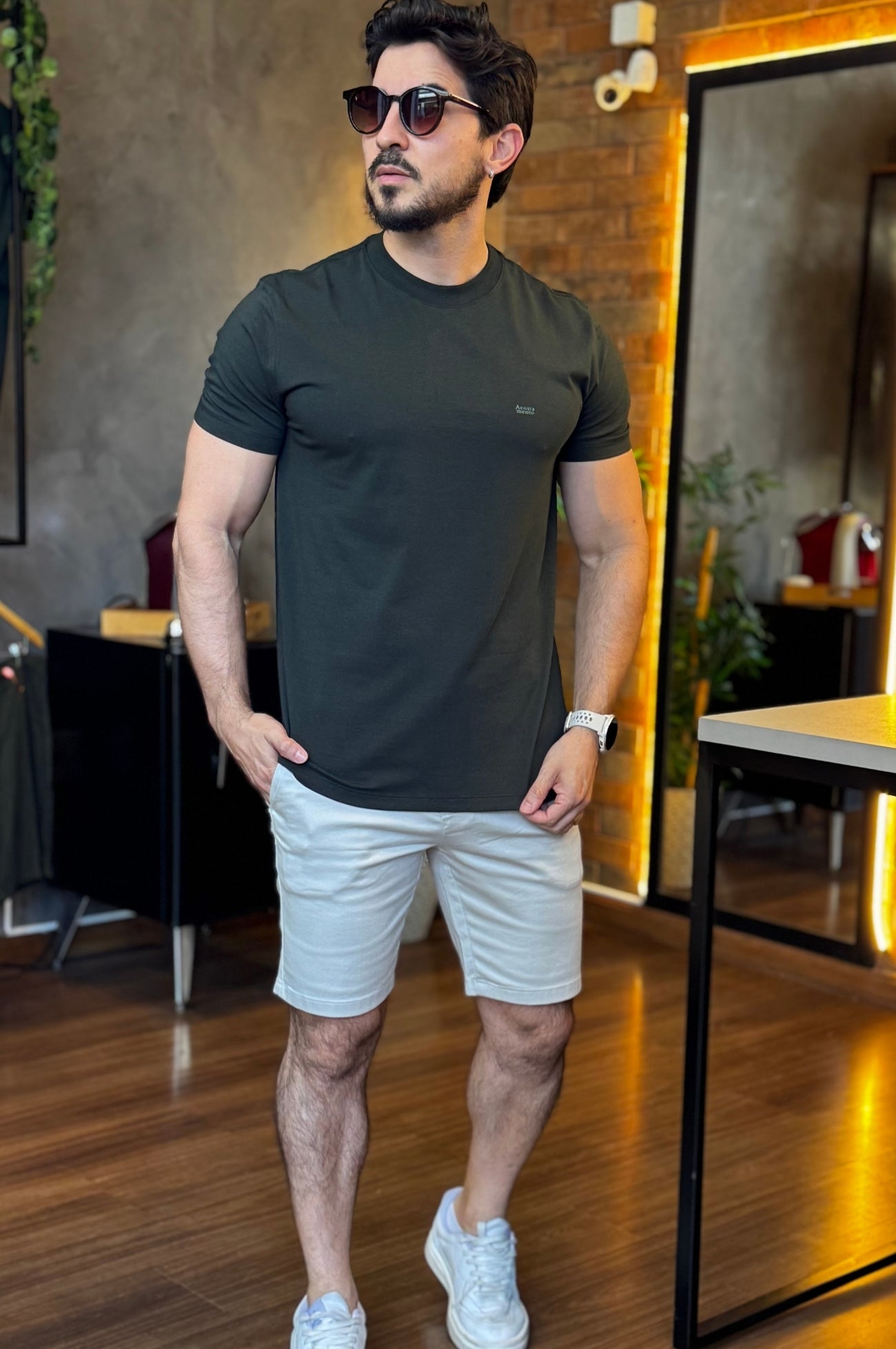Camiseta com Escrita Acostamento