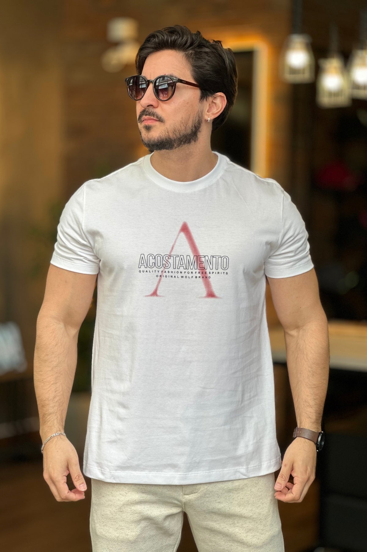 Camiseta Branca Acostamento