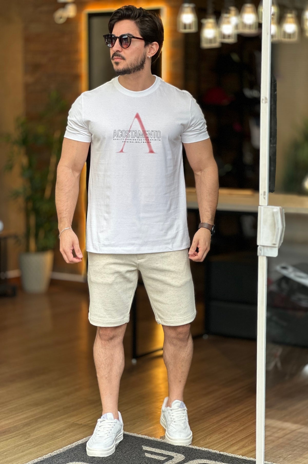 Camiseta Branca Acostamento