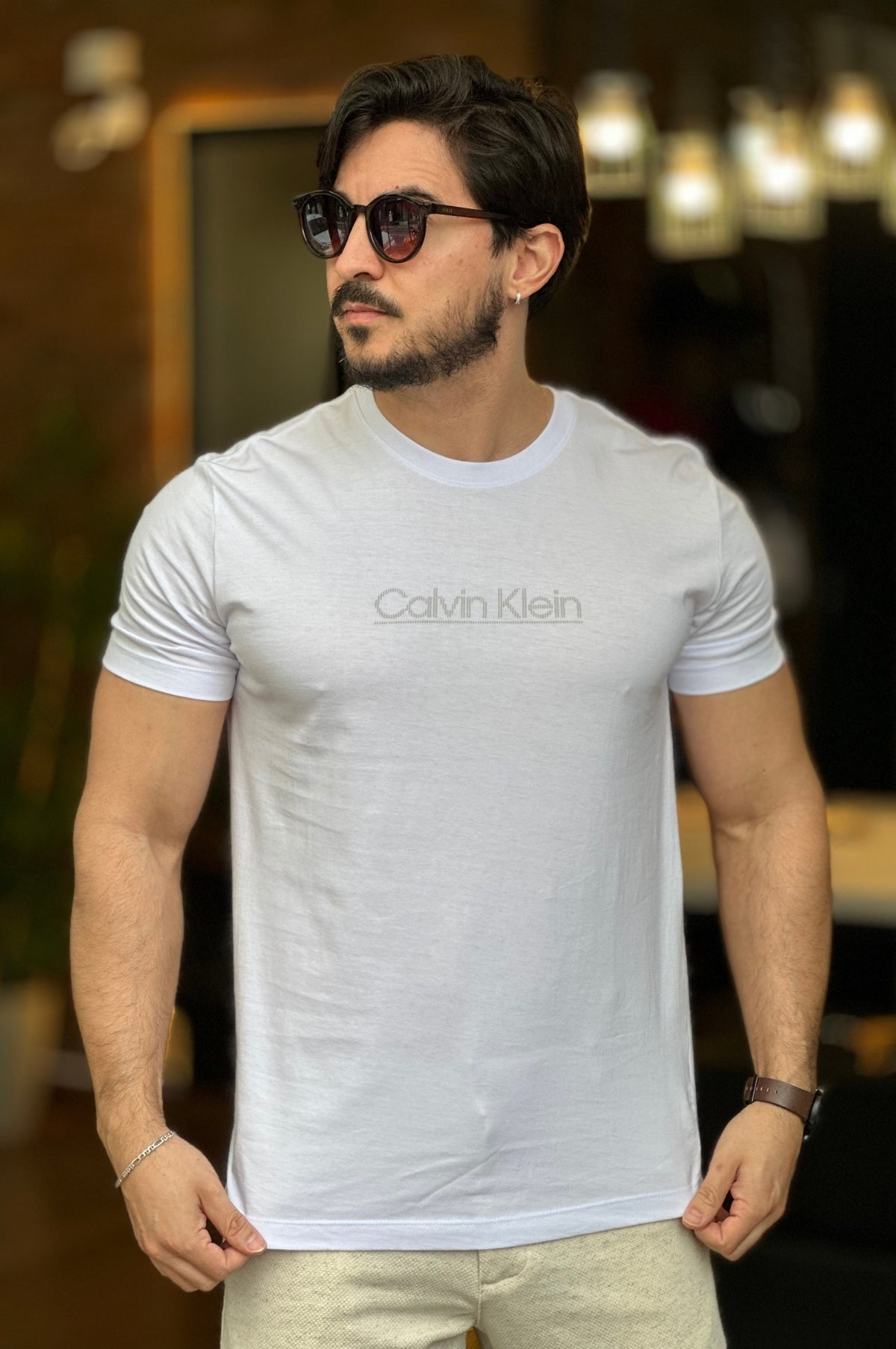 Camiseta Branca Calvin Klein