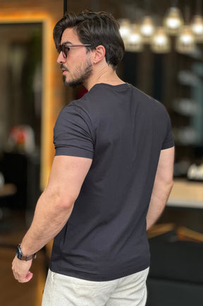 Camiseta Detalhe Gel Preto Calvin Klein