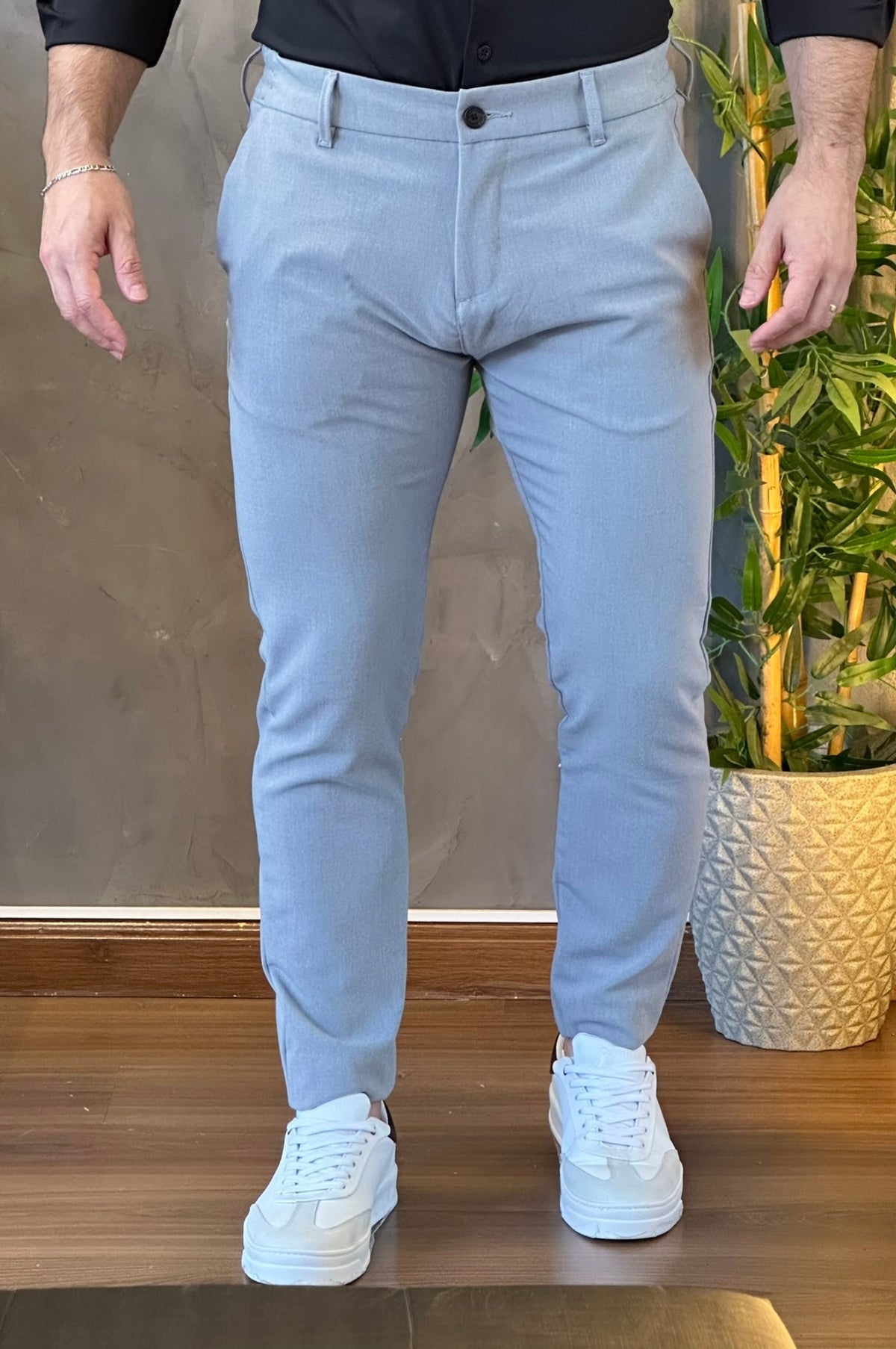 Calça Alfaiataria Cinza King&Joe