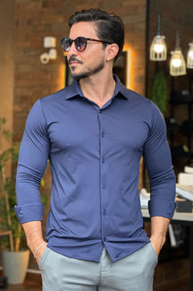 Camisa Social Tecnológica Slim Sibra